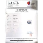 6.80/CT Natural Blue Sapphire with Govt Lab Certificate-BLUSA9U